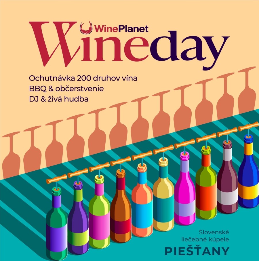 Plagát akcie Wineday, WinePlanet, Piešťany
